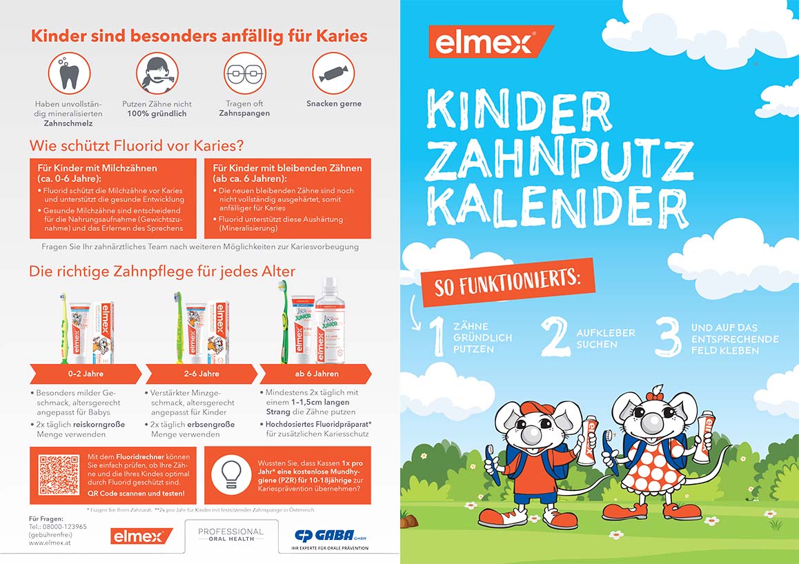 Kinder Zahnputz Kalender 2025 - Seite 01